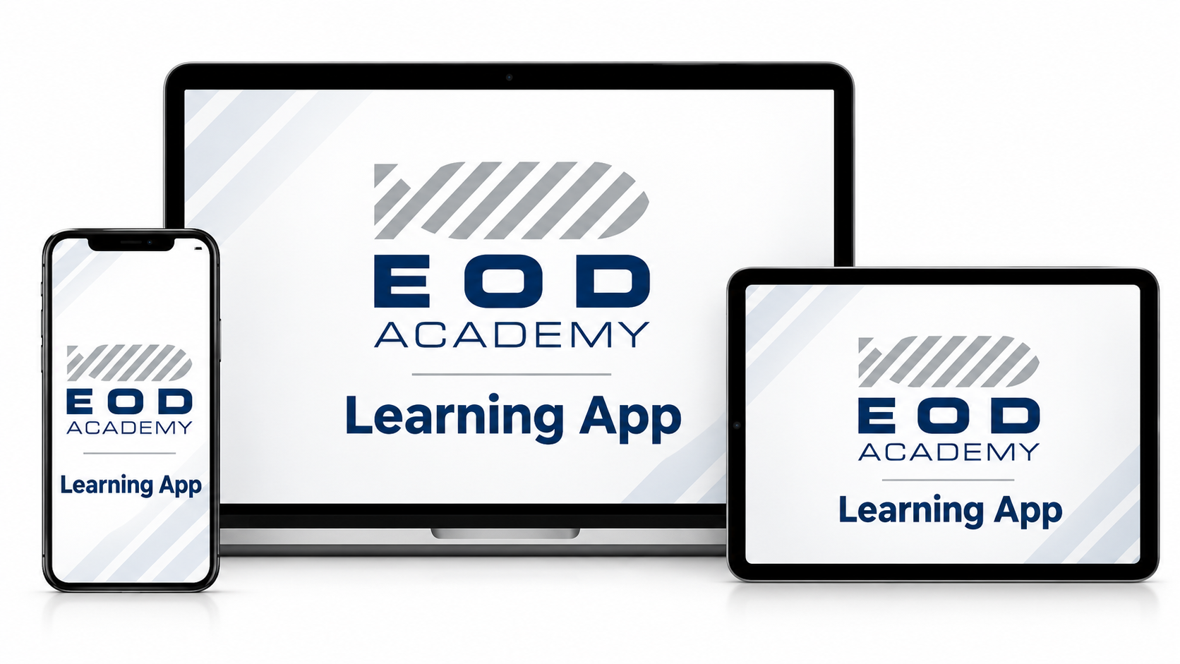 EOD Academy Lern-App auf Geräten